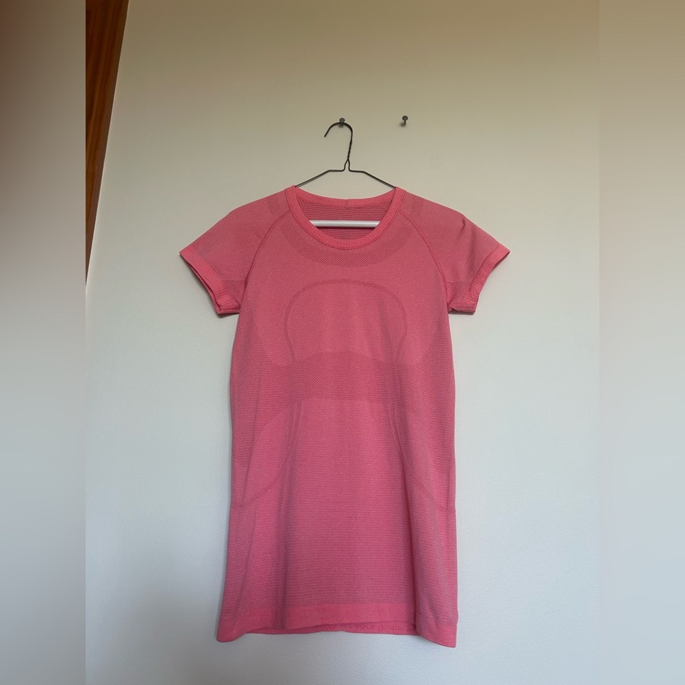 lululemon athletica Pink Short Sleeve Athletic Tee